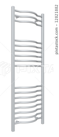 Standing chrome towel holder rack and rails 12821882