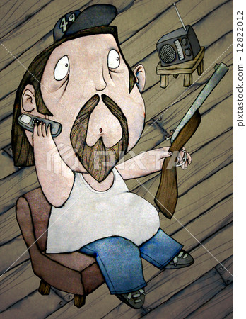 HillBilly, Color Illustration HillBilly, Color Illustration 12822012