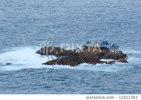 Ryugu castle floating in the Sea of Japan Ryugu castle floating in the Sea of Japan 12822363
