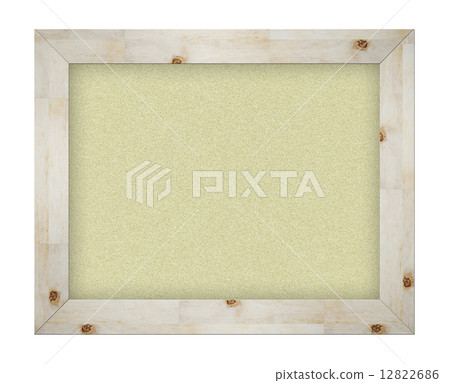 Empty office cork notice board isolated with wood frame Empty office cork notice board isolated with wood frame 12822686