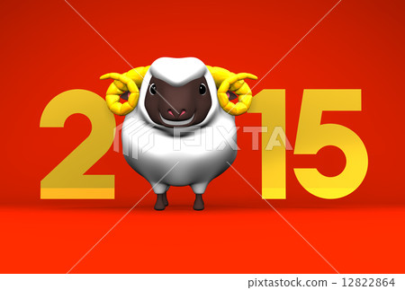year of the sheep, new year's card, Year of the Ram 12822864