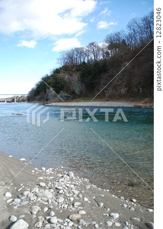 荒川的中流/正樹橋（埼玉縣大里郡大郡郡大 - 町，大碗形） 12823046