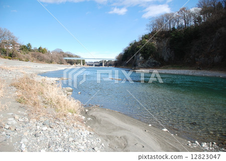 荒川的中流/正樹橋（埼玉縣大里郡大郡郡大 - 町，大碗形） 12823047