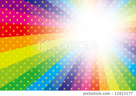 背景材料壁紙(星塵和彩虹色輻射) 背景材料壁紙(星塵和彩虹色輻射) 12823177