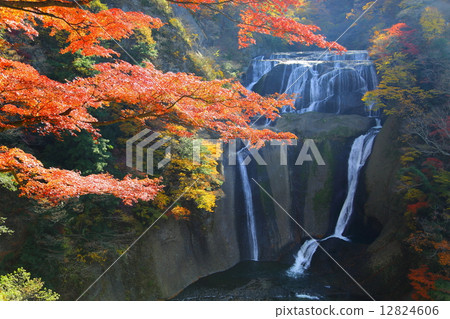Ibaraki prefecture designated scenic name Fukuroda Falls ~ Late Autumn 's ~ 12824606