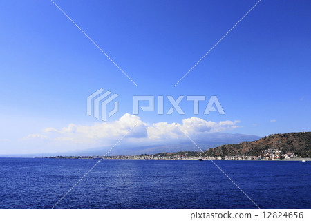 埃特納火山陶爾米納山 12824656