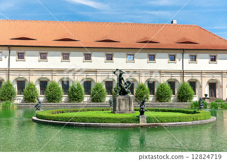 Wallenstein Riding Hall in baroque garden, Prague, Czech Republi Wallenstein Riding Hall in baroque garden, Prague, Czech Republi 12824719