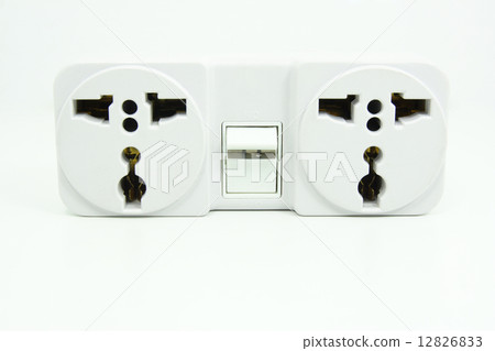 electrical power socket plug switched 12826833