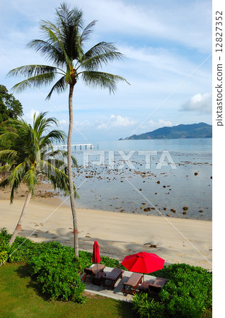 Patong beach at the luxury hotel,  Phuket, Thailand 12827352