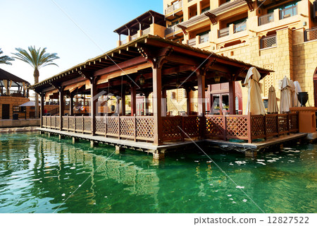 View of the Souk Madinat Jumeirah, Dubai, UAE View of the Souk Madinat Jumeirah, Dubai, UAE 12827522