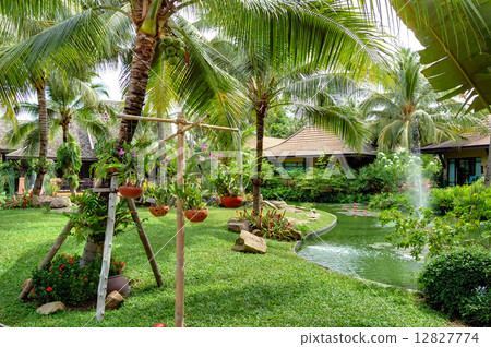 Recreation area at the luxury villas, Samui island, Thailand 12827774