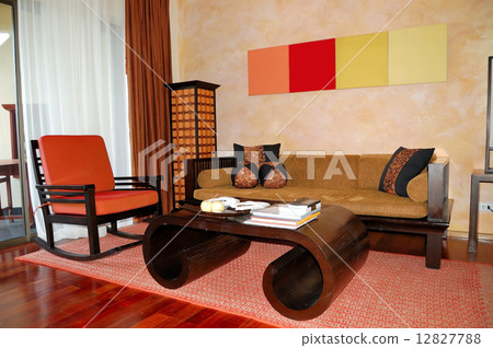 Interior of the modern luxury villa, Samui island, Thailand 12827788