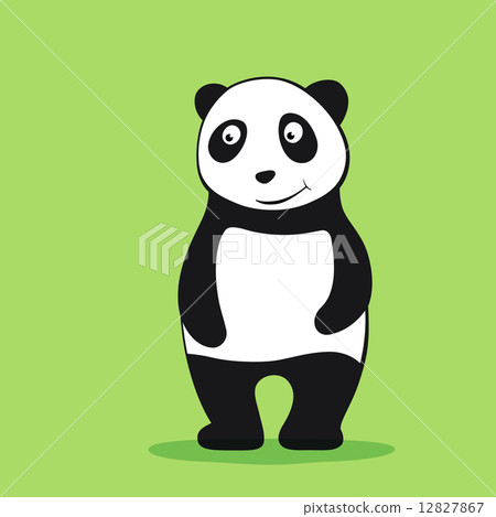 Big panda cartoon vector 12827867