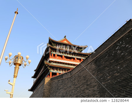 Zhengyangmen Gate (Qianmen). Tiananmen Square in Beijing, China Zhengyangmen Gate (Qianmen). Tiananmen Square in Beijing, China 12828044