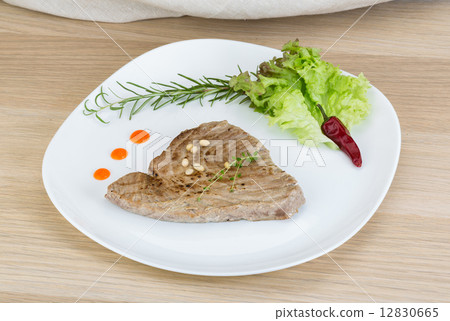 Grilled tuna steak Grilled tuna steak 12830665