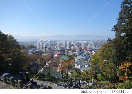 Overlooking Aizuwakamatsu city Overlooking Aizuwakamatsu city 12833452