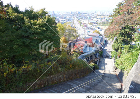 Overlooking Aizuwakamatsu city Overlooking Aizuwakamatsu city 12833453