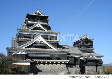在藍天的熊本城堡 12833785