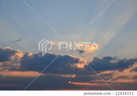 夕陽 夕陽 12834151