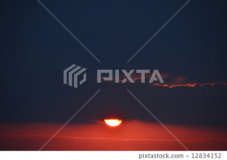 夕陽 夕陽 12834152