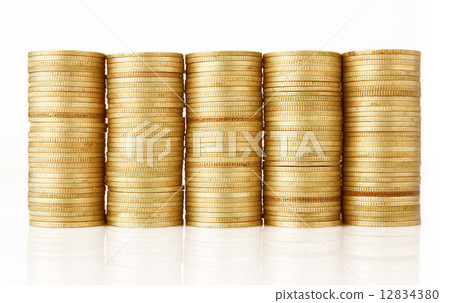 gold coin stack gold coin stack 12834380