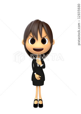 Motivated business woman 12835680