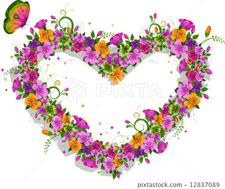 Floral Heart 12837089
