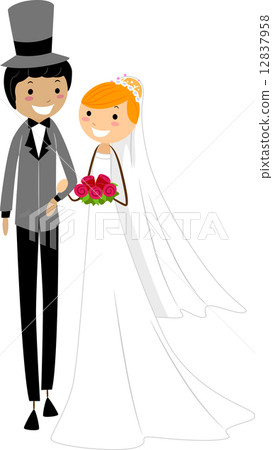 Interracial Wedding 12837958