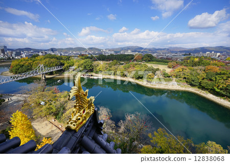 從岡山城堡看到的後樂園 12838068