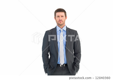 Businessman looking at the camera 12840360
