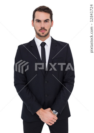 Portrait of a businessman with his hands joined Portrait of a businessman with his hands joined 12841724