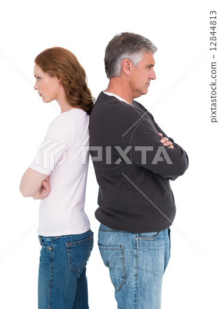 Casual couple not speaking after fight Casual couple not speaking after fight 12844813