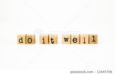 do it well wording, motto concept 12845706