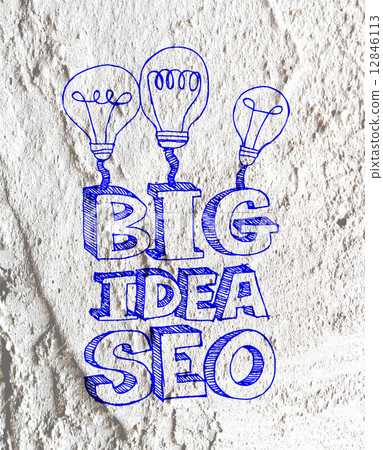 Seo Idea SEO Search Engine Optimization on Cement wall texture Seo Idea SEO Search Engine Optimization on Cement wall texture 12846113
