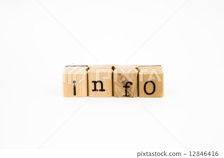 info wording isolate on white background 12846416
