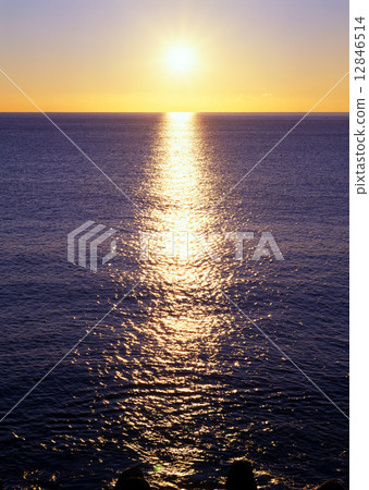 sunrise and sea sunrise and sea 12846514