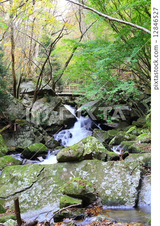 Takigawa Valley Hashigashi Waterfall ~ Late Autumn ~ Takigawa Valley Hashigashi Waterfall ~ Late Autumn ~ 12846527