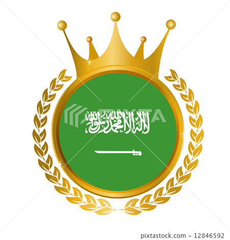 Saudi flag Flag Medal 12846592