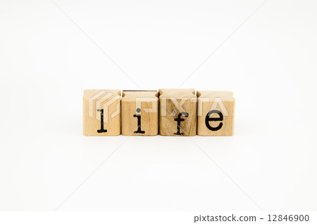 life wording isolate on white background 12846900