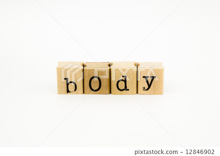 body wording isolate on white background 12846902