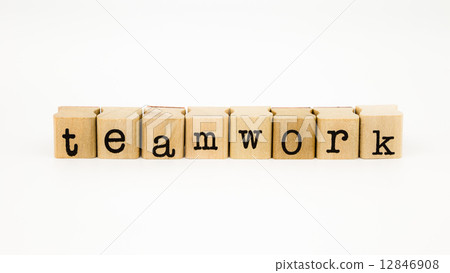 teamwork wording isolate on white background 12846908