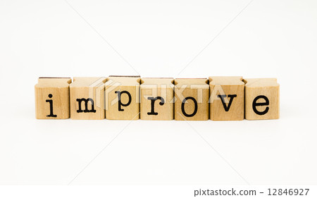 improve wording isolate on white background improve wording isolate on white background 12846927