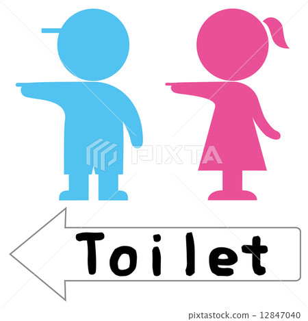 Toilet mark Toilet mark 12847040