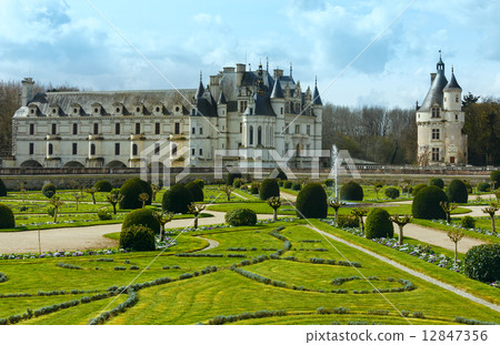 Chateau Chenonceau or Ladies Castle (France). Chateau Chenonceau or Ladies Castle (France). 12847356