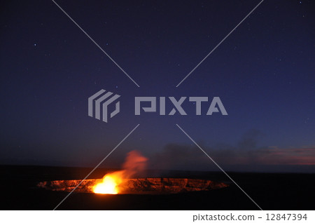 Night view of Kilauea volcano Night view of Kilauea volcano 12847394