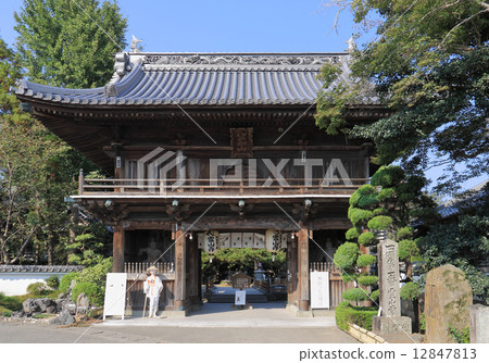 四國佛教1號門票“雷山寺”山門 12847813