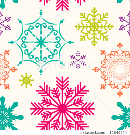 Abstract Beauty Christmas and New Year Seamless Background. Vect Abstract Beauty Christmas and New Year Seamless Background. Vect 12849334
