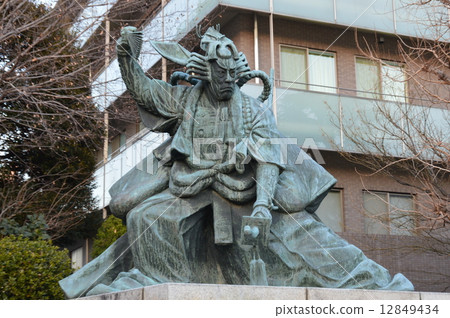 第9代的“Shakaraku”雕像·Ichikawa Danjuro（淺草/淺草，東京都台東區） 12849434