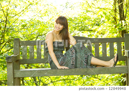 Young Lady Outdoors 12849948
