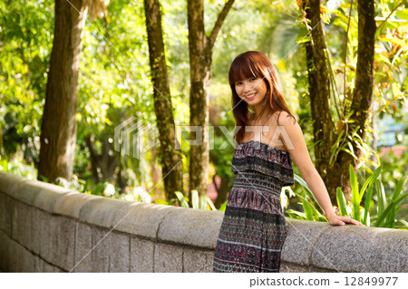Young Lady Outdoors 12849977
